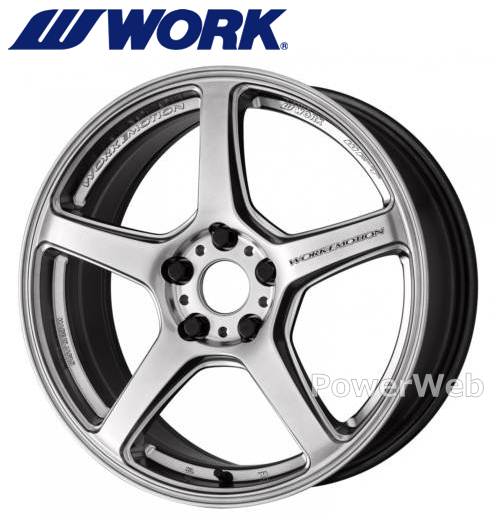[ホイールのみ単品4本セット] WORK EMOTION T5R 17インチ&times;7.0J PCD：100 穴数：4 インセット：43 (セミテーパー) グローシルバー (GSL)｜パワーウェブ２号店
