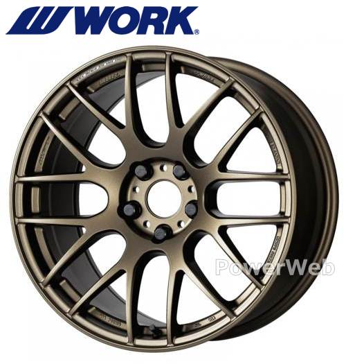 [ホイールのみ単品4本セット] WORK EMOTION M8R 17インチ&times;7.0J PCD：100 穴数：4 インセット：53 (セミテーパー) アッシュドチタン (AHG)｜パワーウェブ２号店