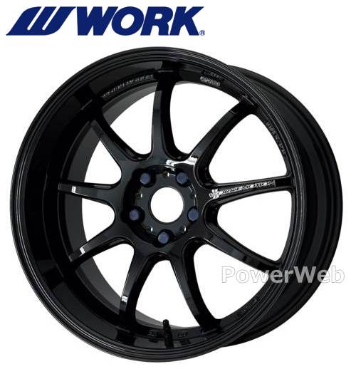 [ホイール1本(単品)] WORK EMOTION D9R 18インチ&times;8.5J PCD：100 穴数：5 インセット：47 ブラック (BLK)｜パワーウェブ２号店