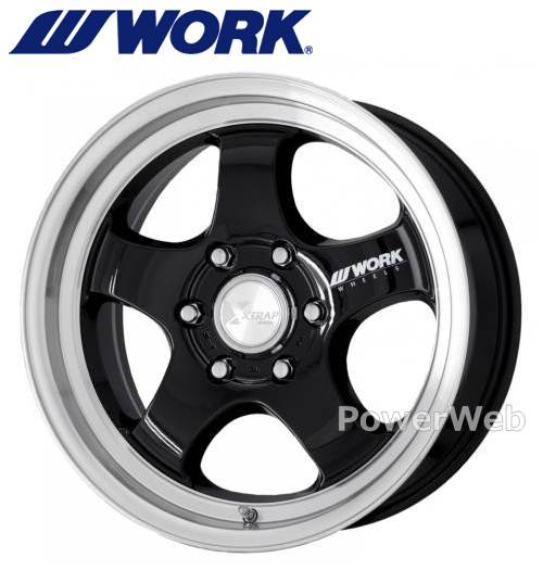 [ホイールのみ単品4本セット] WORK XTRAP S1HC 17インチ&times;6.5J PCD：139.7 穴数：6 インセット：38 ブラックダイヤカットリム (BRC)｜パワーウェブ２号店