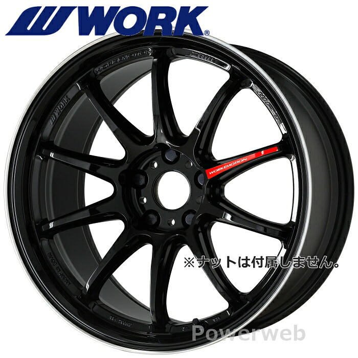 [ホイールのみ単品4本セット] WORK EMOTION ZR10 18インチ×9.5J PCD：100 穴数：5 インセット：38 ブラックダイヤリップカット (BLKLC) ワーク エモーション ZR10