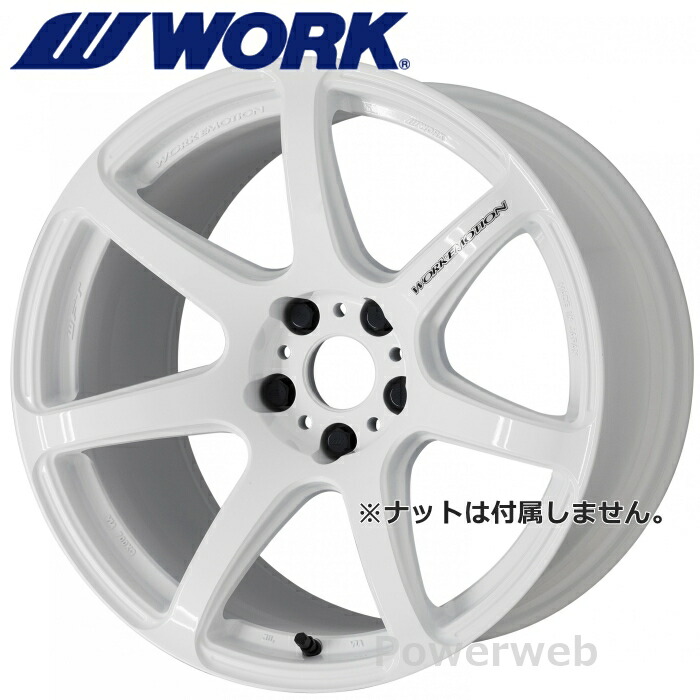 [ホイールのみ単品4本セット] WORK EMOTION T7R 18インチ&times;9.5J PCD：100 穴数：5 インセット：38 ホワイト (WHT) ワーク エモーション T7R｜パワーウェブ２号店 103,125円