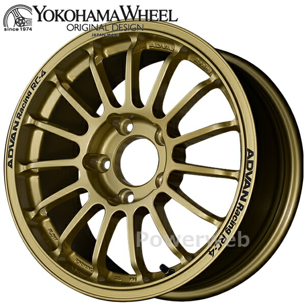 楽天市場】[ホイール1本(単品)] ADVAN Racing RC-4 15インチ×7.0J PCD 