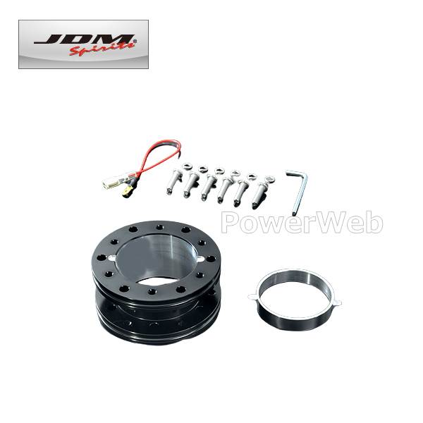 JDM アルミロングボススペーサー(ポリッシュ) 100mm JDM アルミロングボススペーサー 100mm ブラック : TATSUYA