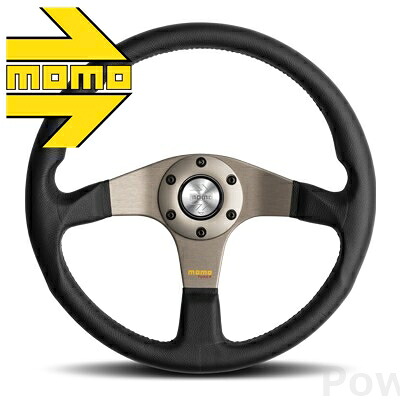 MOMO ステアリング T-12 TUNER DARK GREY 350mm モモ チューナー ダークグレイスポーク 350mm 22,896円