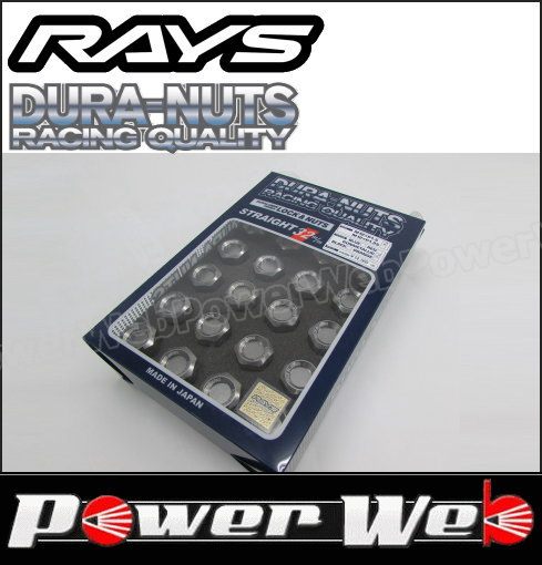 RAYS (レイズ) DURA-NUTS L32 ジュラルミンロック&ナットセット ストレートタイプ 5H用 M12&times;1.5 ガンメタリックアルマイト 19HEX 20個セット 品番:74020001104GM｜PowerWeb