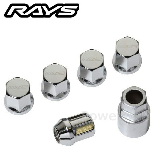RAYS 19HEX ナット&ロックセット L33 M14×1.5 5H用 クロームメッキ 74081000002CP|PowerWeb