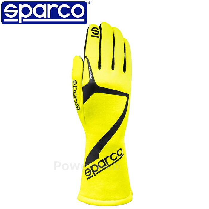 SPARCO LAND (ランド) レーシンググローブ 00136613GF イエロー(GF) XXL(13) 認証：FIA 8856-2018 スパルコ