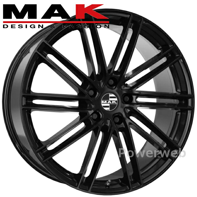 MAK LEIPZIG 21インチ 8.5J PCD:130 穴数:5 inset:27 グロスブラック LZ8521527130GB マック ライプツィヒ 阿部商会 [ホイール4本セット]