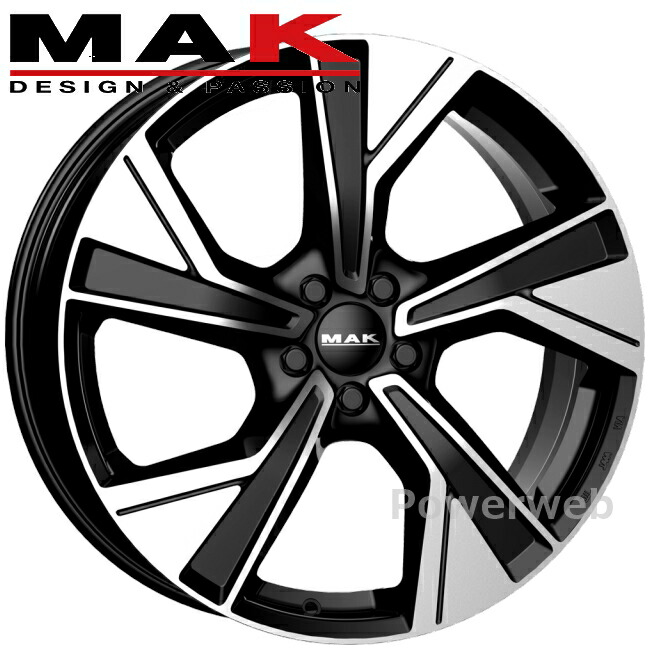 MAK MALMOE 18インチ 7.5J PCD:108 穴数:5 inset:50.5 ブラックミラー ML7518551108BM マック マルメ 阿部商会 [ホイール4本セット]