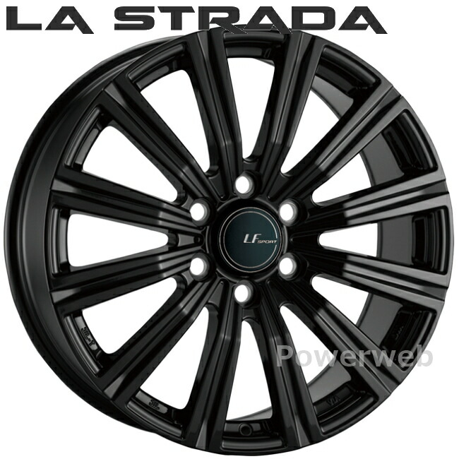 LA STRADA LF-SPORT II SUV 18インチ 7.5J PCD:139.7 穴数:6 inset:55 グロスブラック LFTS875T55 ラ ストラーダ LFスポーツ2 SUV 阿部商会 [ホイール4本セット]