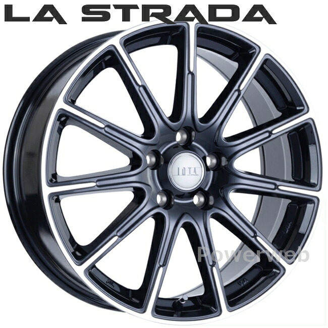 LA STRADA TIRADO IOTA 16インチ 6.0J PCD:100 穴数:5 inset:40 ブラックポリッシュ LOT660CK40BP ラ ストラーダ ティラード イオタ 阿部商会 [ホイール4本セット]