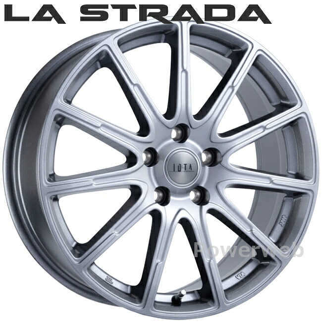LA STRADA TIRADO IOTA 18インチ 7.0J PCD:114.3 穴数:5 inset:40 球面 14R ハイライトシルバー LOT870K40R ラ ストラーダ ティラード イオタ 阿部商会 [ホイール4本セット]｜PowerWeb
