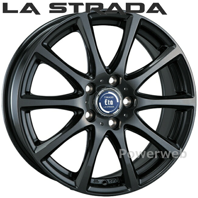 LA STRADA TIRADO ETA 14インチ 5.0J PCD:114.3 穴数:5 inset:48 グラファイト グレー LETA450K48GG ラ ストラーダ ティラード イータ 阿部商会 [ホイール4本セット]
