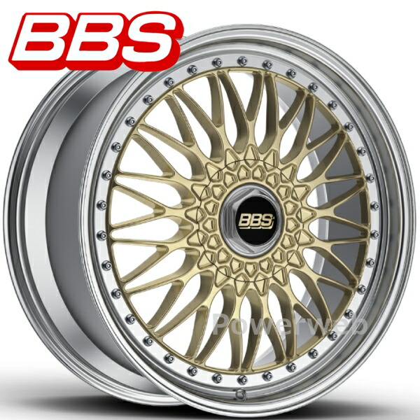 BBS SUPER-RS 20インチ 9.5J PCD:120 穴数:5 inset:40 ＜ディスク＞ゴールド×＜リム＞シルバーダイヤカット (GL-SLD) [ホイール1本] 109,550円
