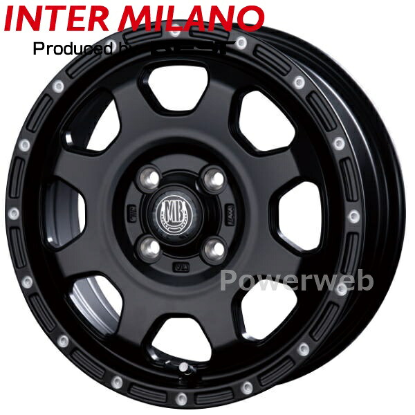 MUD BAHN XR-910K 14インチ 4.5J PCD:100 穴数:4 inset:45 マットブラックピアスポリッシュ (MBK/PP) [ホイール4本セット]｜PowerWeb