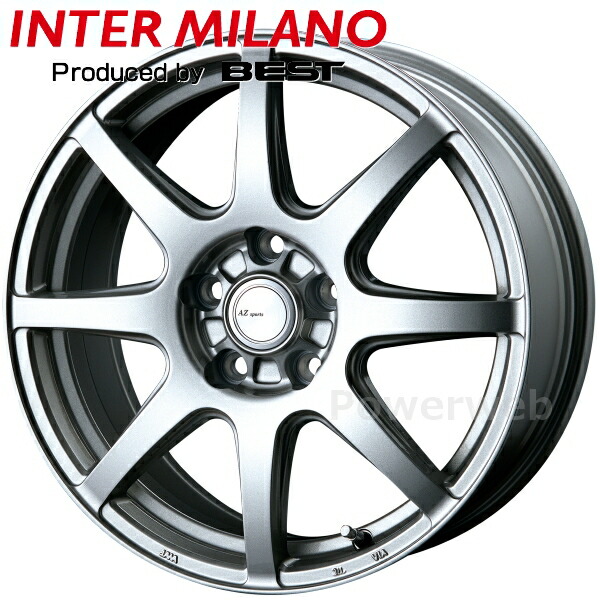 AZ SPORTS LX-8 18インチ 7.5J PCD:114.3 穴数:5 inset:53 クロームシルバー (CS) BEST/ベスト エーゼットスポーツ LX8 [ホイール4本セット]
