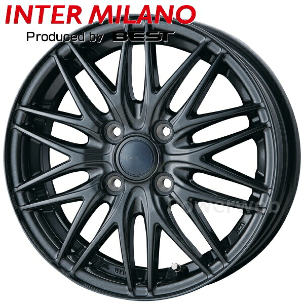 AZ SPORTS ML-10 14インチ 5.0J PCD:100 穴数:4 inset:38 ダークグレーメタリック (DGM) BEST/ベスト エーゼットスポーツ ML10 [ホイール4本セット]｜PowerWeb