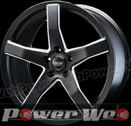 BLEST (ブレスト) BAHNS TECH V-05 (バーンズテック V05) 19インチ 7.5J PCD:114.3 穴数:5 inset:50 セミグロスブラック/ミーリング [ホイール1本単位]H｜PowerWeb