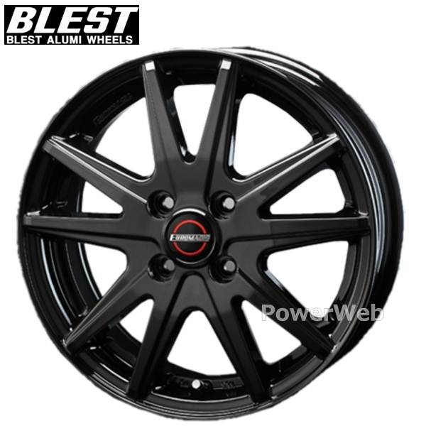 BLEST EUROMAGIC LANCE ST 13インチ 4.0J PCD:100 穴数:4 inset:43 ブラック (ブレスト ユーロマジック ランスST) [ホイール4本セット]｜PowerWeb