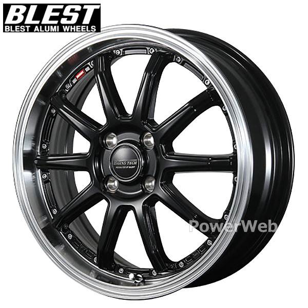 BLEST BAHNS TECH S10-DP 15インチ 4.5J PCD:100 穴数:4 inset:45 グロスブラック (ブレスト バーンズテック S10DP) [ホイール4本セット]｜PowerWeb