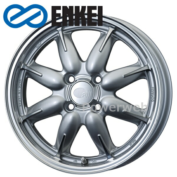 楽天市場】ENKEI ALLシリーズ オールワン 14インチ×5J +45 4H-100
