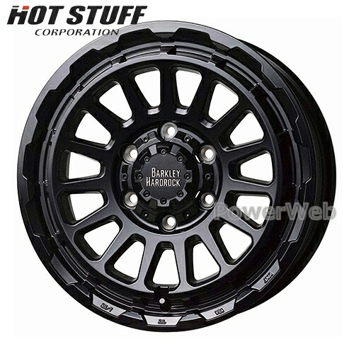 BARKLEY HARDROCK RIZARD 15インチ 6.0J PCD:139.7 穴数:6 inset:33 セミグロスブラック (GB) (バークレイ ハードロック リザード) HOT STUFF [ホイール4本セット]｜PowerWeb