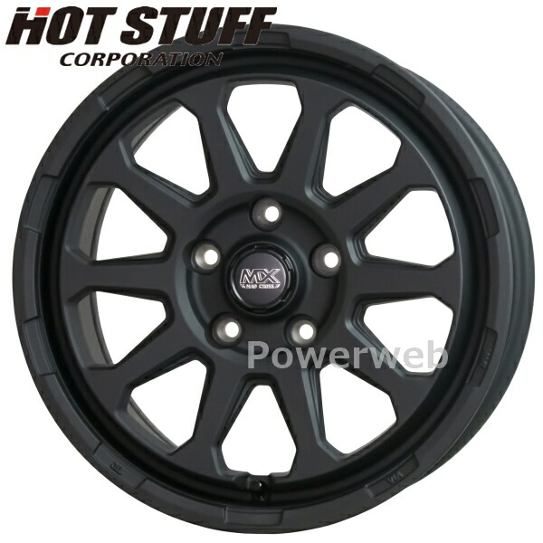 MAD CROSS RANGER 16インチ 7.0J PCD:114.3 穴数:5 inset:38 マットブラック マッド クロス レンジャー HOT STUFF (ホットスタッフ) [ホイール1本]