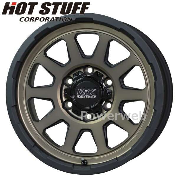 MAD CROSS RANGER 16インチ 6.5J PCD:139.7 穴数:6 inset:38 マットブロンズ マッド クロス レンジャー HOT STUFF (ホットスタッフ) [ホイール1本]