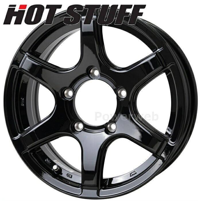 BISON BN-04 15インチ 6.0J PCD:139.7 穴数:5 inset:0 メタリックブラック (MBK) (バイソン) HOT STUFF (ホットスタッフ) [ホイール1本]
