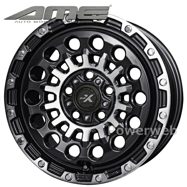 PPX GX14 16インチ 7.0J PCD:114.3 穴数:5 inset:35 マットブラック ポリッシュ (KYOHO AME/共豊) [ホイール4本セット]｜PowerWeb