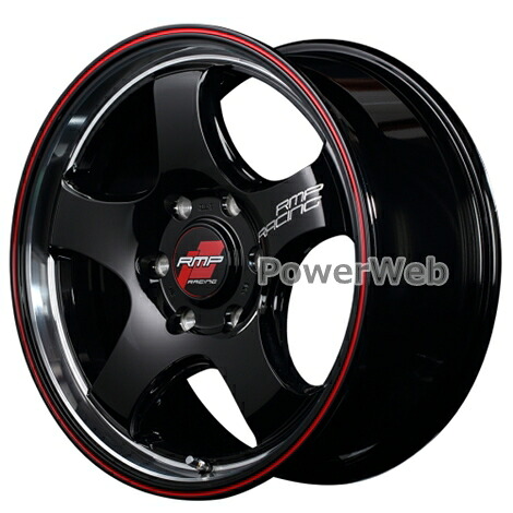 MID RMP RACING R05HC (RMPレーシング R05HC) 17インチ 6.5J PCD:139.7 穴数:6 inset:38 ブラックリムヴァーティカルポリッシュ+レッドライン [ホイール1本]｜PowerWeb