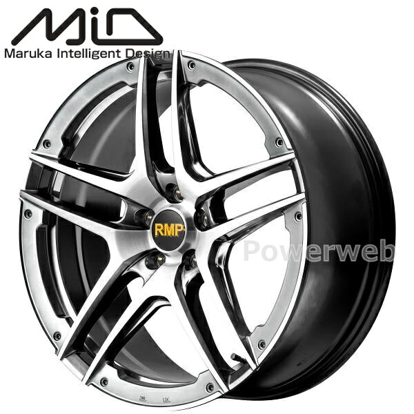 MID RMP 025SV 20インチ 8.5J PCD:114.3 穴数:5 inset:38 ハイパーメタルコート/ブラッシュド/アンダーカット [ホイール4本セット]｜PowerWeb