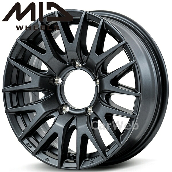 MID RMP 029F 16インチ 6.0J PCD:139.7 穴数:5 inset:-5 セミグロスガンメタ [ホイール4本セット]