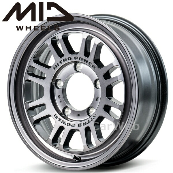 MID NITRO POWER M16 ASSAULT 16インチ 5.5J PCD:139.7 穴数:5 inset:20 スティールクリア [ホイール1本]
