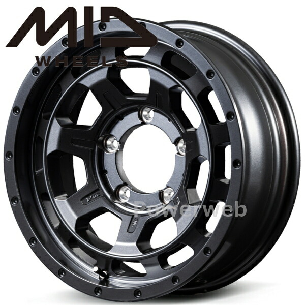 NITRO POWER M7 PHALANX 16インチ 6.0J PCD:139.7 穴数:5 inset:-5 バレルブラック (ナイトロパワー ファランクス) [ホイール4本セット]