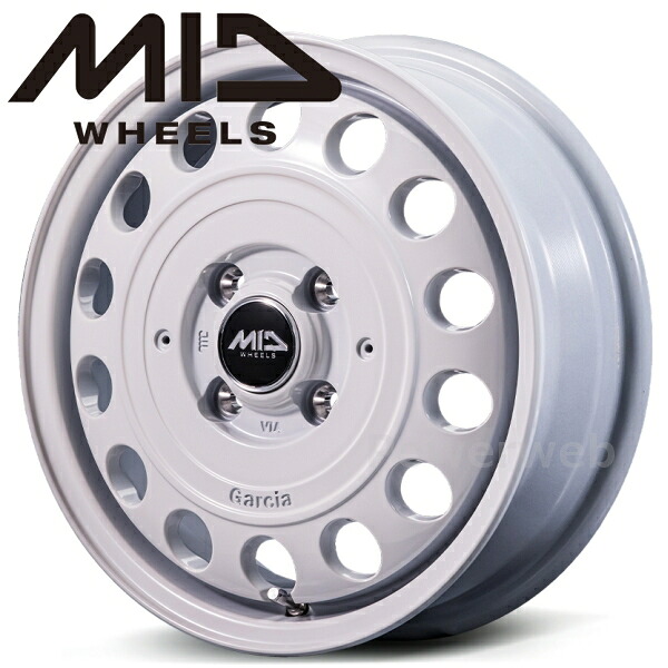 MID WHEELS Garcia CISCO TypeII 15インチ 4.5J PCD:100 穴数:4 inset:45 オールドイングリッシュホワイト (ガルシア シスコ タイプ2) [ホイール1本]