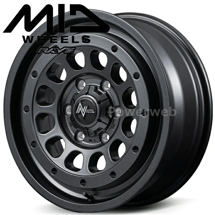 MID NITRO POWER R12 HOWITZER (ハウザー) 18インチ 7.5J PCD:114.3 穴数:5 inset:35 バレルブラック (BBK) マルカサービス [ホイール1本]｜PowerWeb