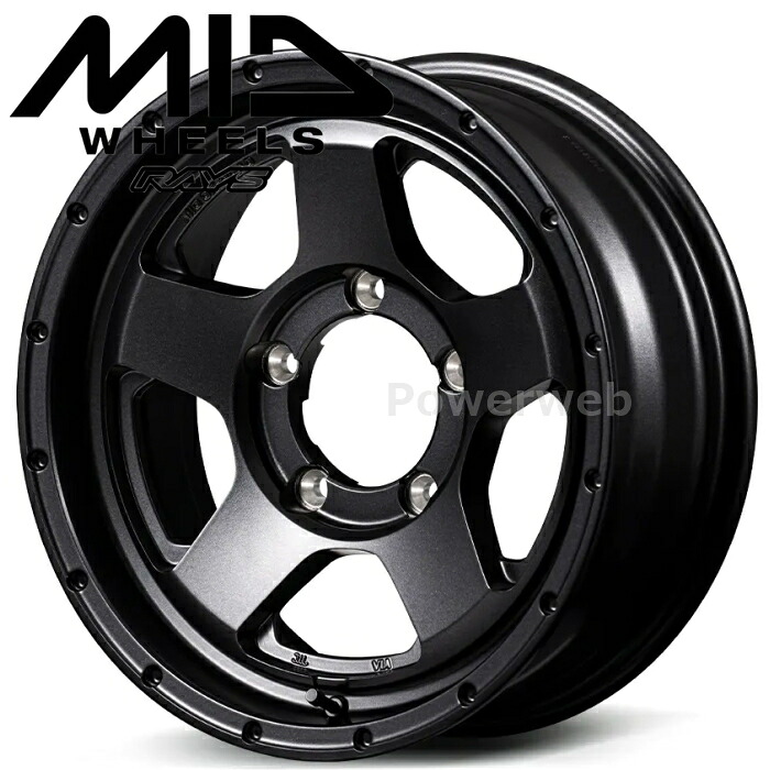 MID NITRO POWER S5?VECTOR (ベクター) 15インチ 6.0J PCD:139.7 穴数:5 inset:0 バレルブラック (BBK) マルカサービス [ホイール4本セット]｜PowerWeb