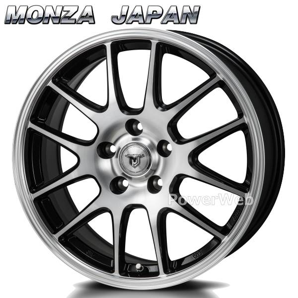 MONZA JAPAN JP 穴数:5 パールブラック inset:53 ホイール4本