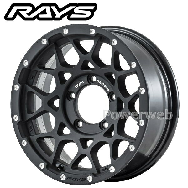 RAYS DAYTONA M8 16インチ 6.0J PCD:139.7 穴数:5 inset:-5 マットブラック (N2) [ホイール4本セット]｜PowerWeb