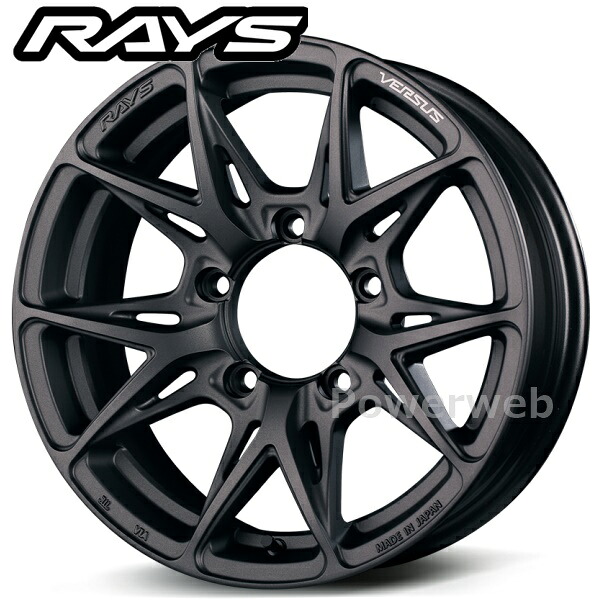 RAYS VERSUS VV21SX 5H 16インチ 6.0J PCD:139.7 穴数:5 inset:5 マットスーパーダークガンメタ (APJ) [ホイール4本セット]
