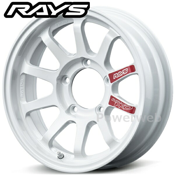 RAYS A-LAP-J PRO 16インチ 5.0J PCD:139.7 穴数:5 inset:-18 ダッシュホワイト (DW) [ホイール4本セット]