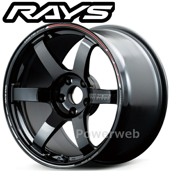 RAYS VOLK RACING TE37 SAGA S-plus TIME ATTACK EDITION 18インチ 9.0J PCD:114.3 穴数:5 inset:46 ブラック/REDOT (KR) (ボルクレーシング TE37 サーガ Sプラス タイムアタックエディション) [ホイール1本]