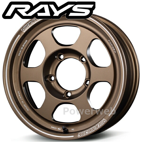 RAYS VOLK RACING TE37XT for J 16インチ 6.0J PCD:139.7 穴数:5 inset:-5 ブロンズ(アルマイト) (BR) (ボルクレーシング TE37XT for ジムニー) [ホイール1本]｜PowerWeb