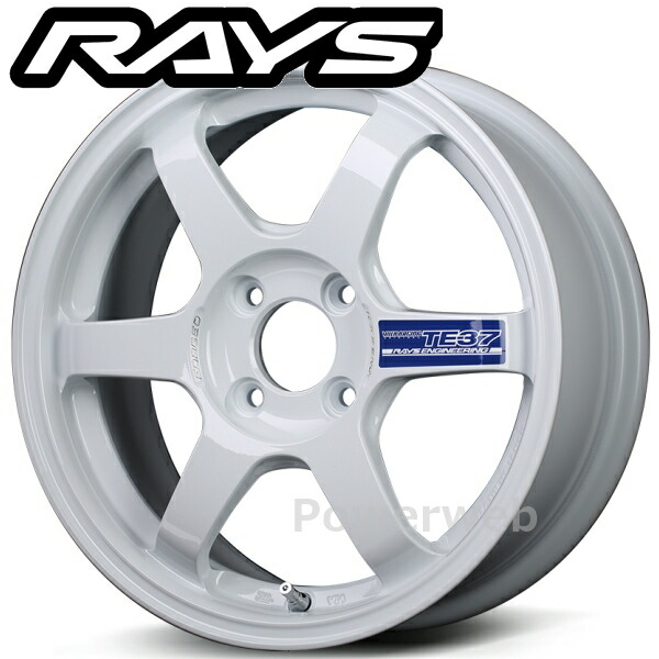RAYS VOLK RACING TE37 GRAVEL II 15インチ 6.0J PCD:100 穴数:4 inset:40 ダッシュホワイト (DW) (ボルクレーシング TE37 グラベル2) [ホイール4本セット]