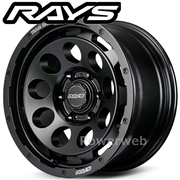 RAYS DAYTONA D9 16インチ 6.5J PCD:139.7 穴数:6 inset:38 セミグロスブラック (BOJ) (デイトナ) [ホイール4本セット]｜PowerWeb