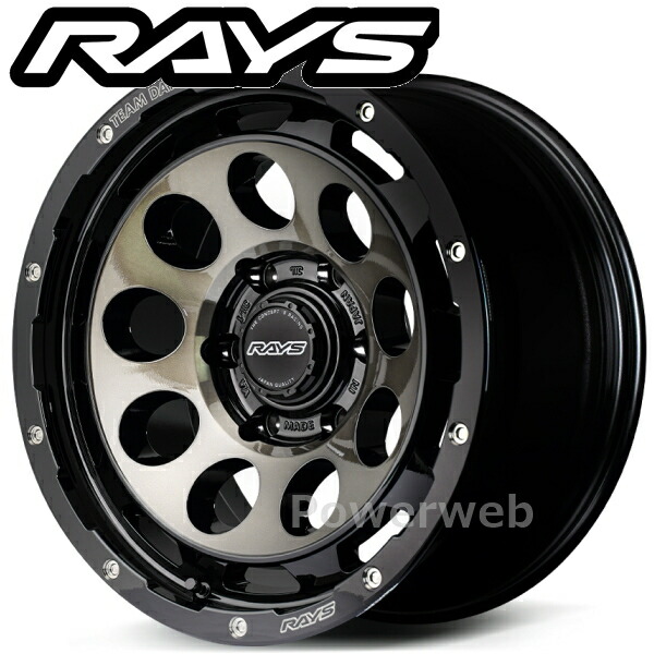 RAYS DAYTONA D9 16インチ 6.5J PCD:139.7 穴数:6 inset:38 ブラック/ディスククリアスモーク (BEL) (デイトナ) [ホイール1本]