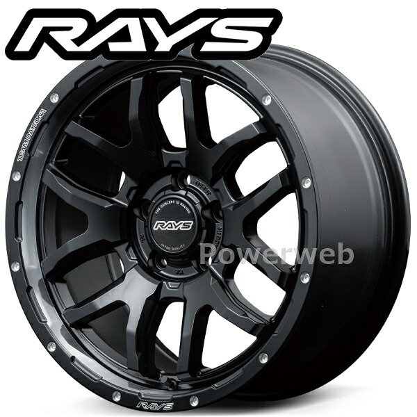 RAYS DAYTONA F6 boost 16インチ 8.0J PCD:150 穴数:5 inset:0 セミグロスブラック (N1) (レイズ デイトナ F6 ブースト) [ホイール1本]｜PowerWeb 27,560円