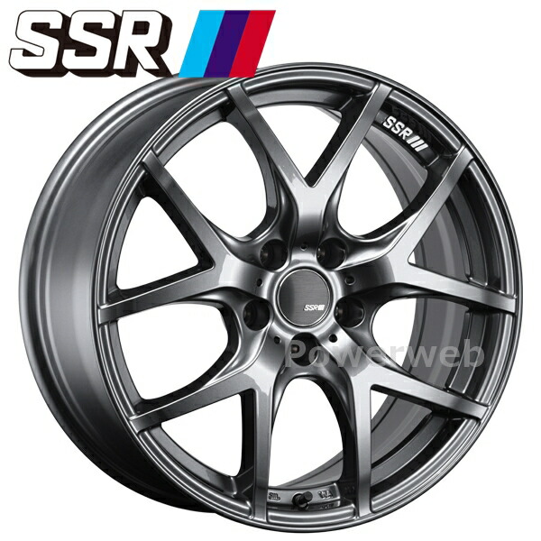 SSR GTV03 17インチ 7.0J PCD:100 穴数:5 inset:50 グラファイトガンメタ [ホイール4本セット]｜PowerWeb
